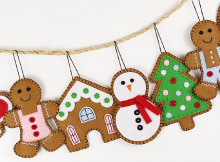 Gingerbread Cookie Christmas Ornaments Pattern