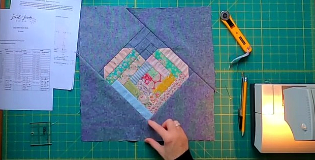 Log Cabin Hearts Tutorial