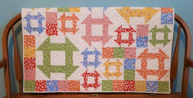 Churn Dash Shuffle Quilt Pattern