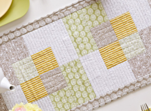 Square Scramble Table Runner and Place Mat Pattern