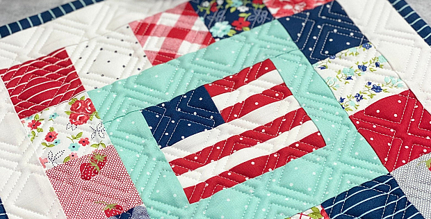 F is For Flag Mini Quilt Pattern