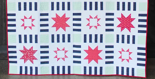 Stars in Stripes Quilt Pattern