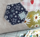 Create Pretty Hexies without Hand Sewing