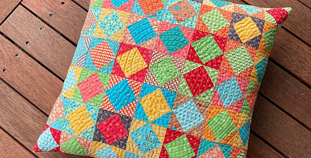 Autumn Love Quilted Cushion Instructions