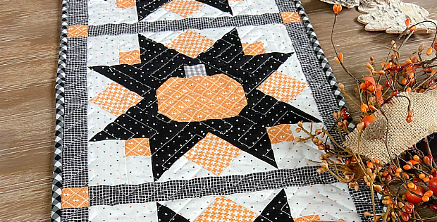 Pumpkin Run Table Runner Pattern