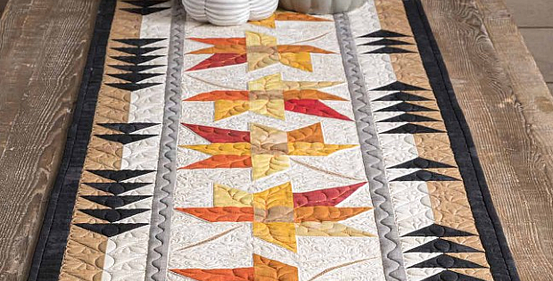 Come Little Leaves Table Runner Pattern