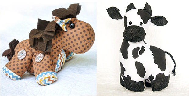 Horse and Cow Sewing Patterns