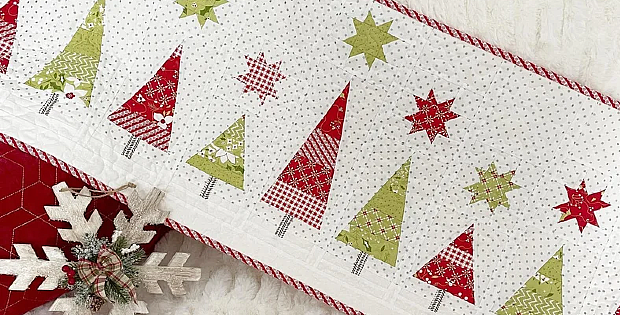 Snowy Pines Table Runner Pattern