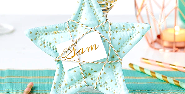 How to Sew Star Place Holders