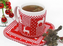 Christmas Mug Rug and Mug Cozy Pattern