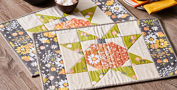 Pumpkin Star Place Mat Pattern