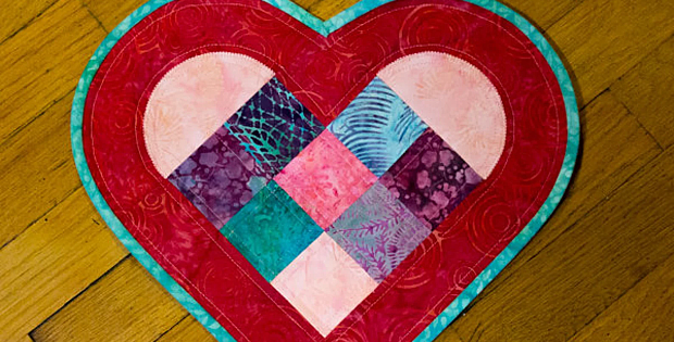 Happy Heart Mug Rug Pattern