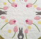 Bunnies and Tulips Quilted Table Topper Pattern