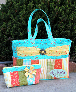 This Pretty Little Bag is Dressed Up with a Flower - Quilting Digest