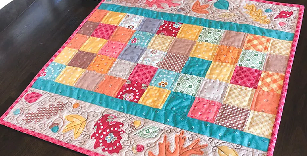 Fall Leaf Applique Mini Quilt Tutorial