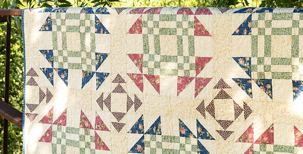 Geese On The Pond Block and Quilt Pattern