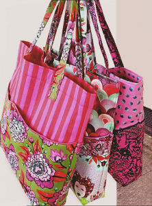 Feature Large-Scale Prints in These Eye-Catching Bags - Quilting Digest