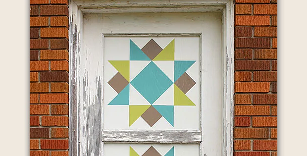 Replace Broken Window Glass with Barn Quilts