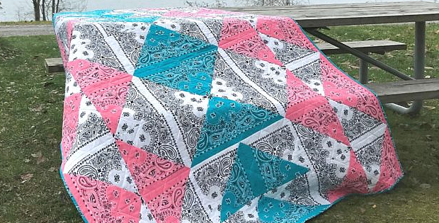 Bandana Lap or Picnic Quilt Tutorial