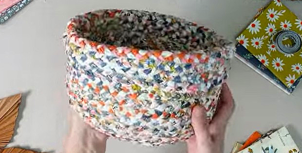 Make a Braided Basket from Fat Quarters or Scraps