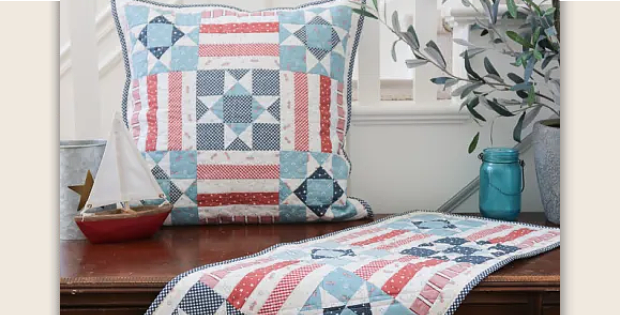 Stars & Stripes Pillow and Runner Tutorial