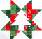 Christmas Tree Star Block Pattern