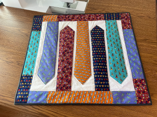 Make a Beautiful Table or Wall Quilt from 5 Ties - Quilting Digest