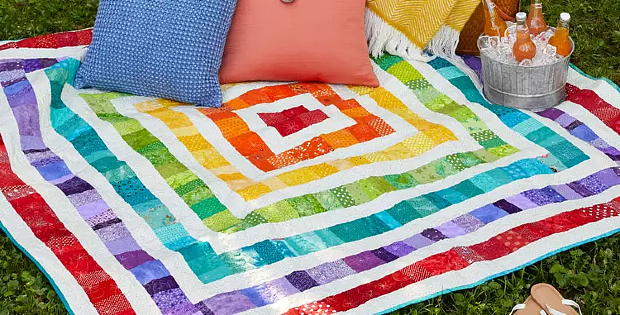 Bands of Color Quilt Tutorial