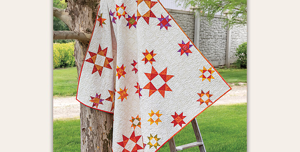 Scattered Stars Quilt Pattern