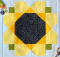 Garden Sunflower Quilt Block Pattern