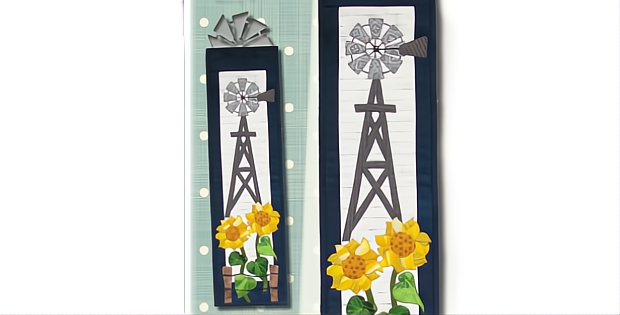 Windmill and Sunflowers Wall Hanging Pattern