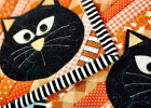 Black Cat Coaster Pattern