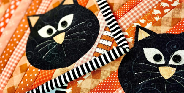 Black Cat Coaster Pattern