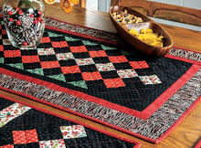 Black Pearl Table Topper and Placemat Set Quilt Pattern