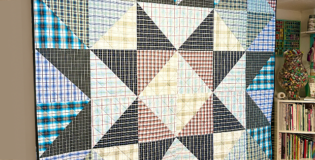 Large Memory Star Quilt Pattern