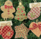 Cabin Christmas Quilted Ornaments Pattern