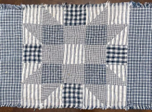 Patchwork Placemat With Rag Quilt Style Edges Pattern