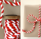 Candy Cane Fabric Twine Tutorial