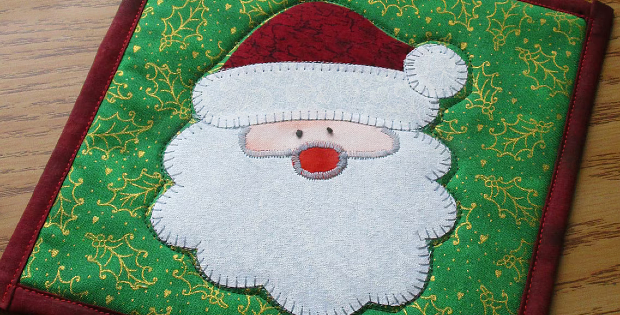 Santa Claus Potholder Pattern