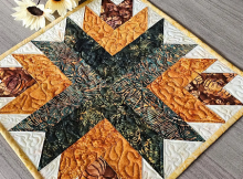 Cactus Flower Quilt Table Topper Pattern