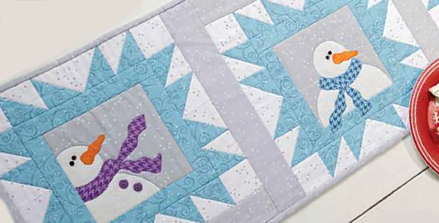 Snowman Table Runner Pattern