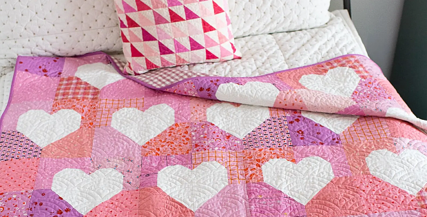 Patchwork Hearts II Quilt Pattern