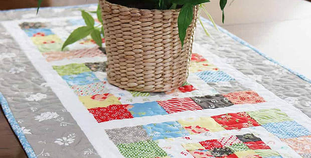 Scrappy Patchwork Table Runner Tutorial