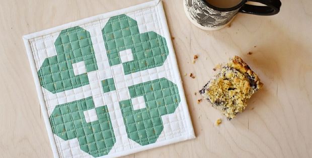 Clover Mug Rug Pattern