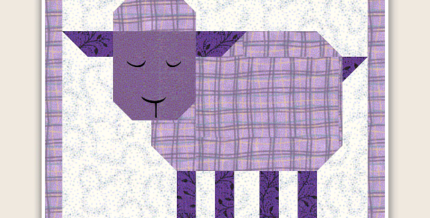 Patch Lamb Quilt Block Pattern