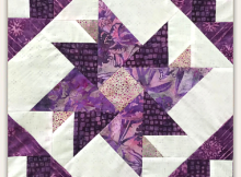 Double Aster Quilt Block Pattern