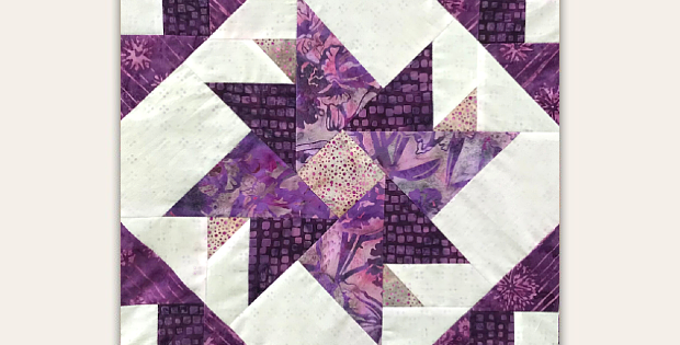 Double Aster Quilt Block Pattern