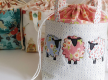 Spring Sheep Drawstring Bag Pattern