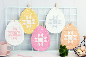 Patchwork Egg Coaster Pattern