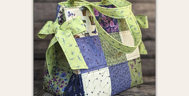 Box Bottom And Bows Tote Pattern